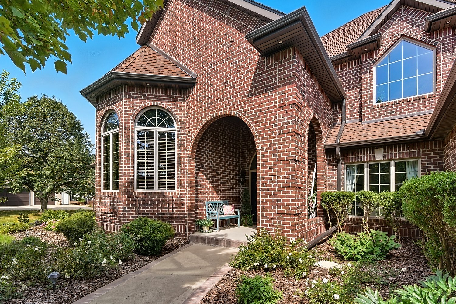 Brick home entry
